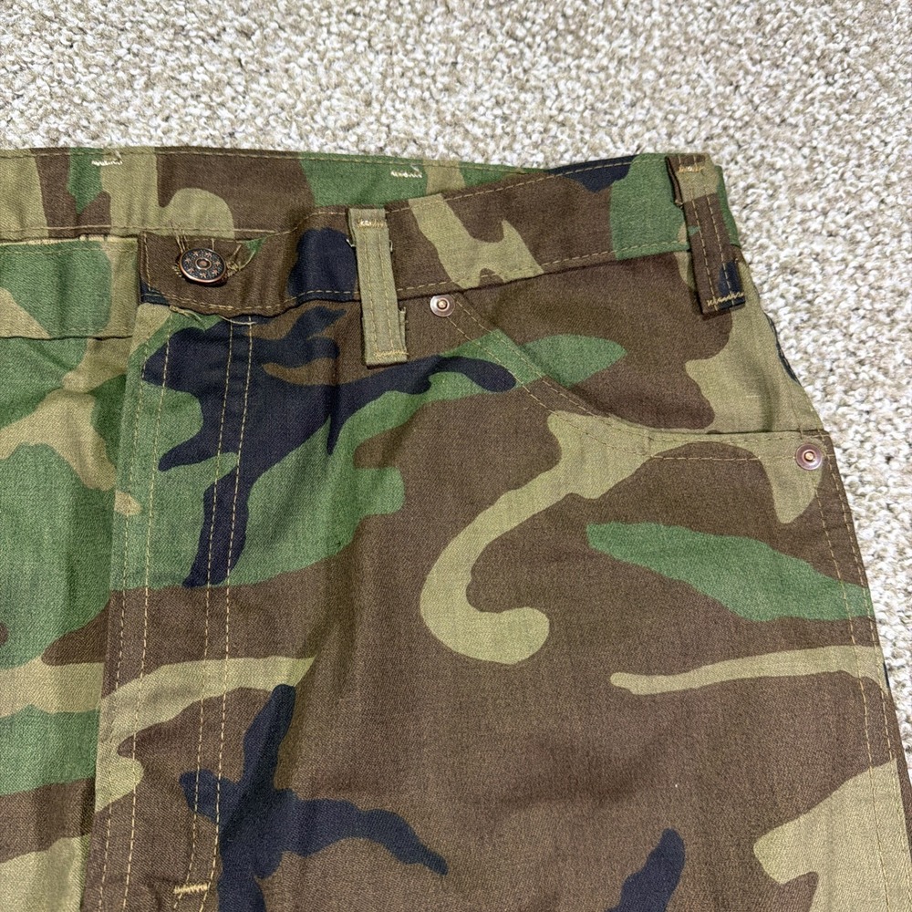 80s Cabelas Woodland Bootcut Riveted 5 Pocket Style Pants Made In USA 37/29 - Picture 3 of 11